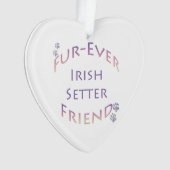 アイリッシュセッターフーリーバー オーナメント (正面)
