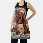 アイリッシュセッターホリデーベーキング:フェスティバルクリスマス エプロン (インサイチュ)