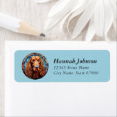 アイリッシュセッター差出人住所ラベル ラベル (インサイチュ)