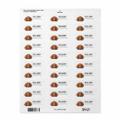 アイリッシュセッター差出人住所ラベル ラベル (フルシート)