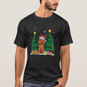 アイリッシュセッター愛犬家サンタハット醜いクリスマスS Tシャツ