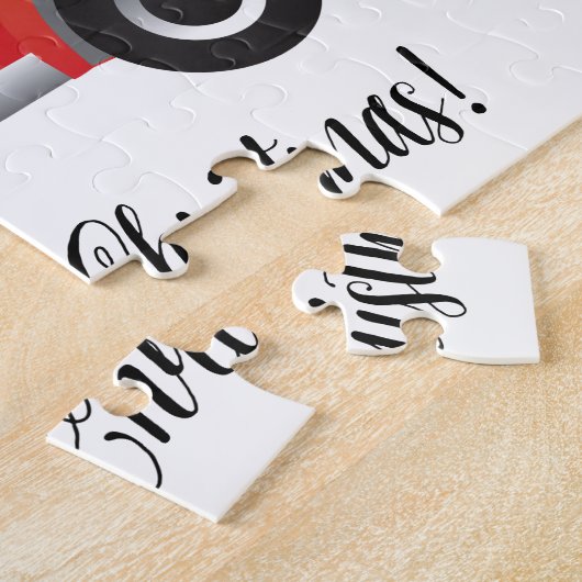 アイリッシュセッター木を上にして車を運転する。 ジグソーパズル (側面)