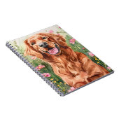 アイリッシュセッター水彩誌 ノートブック (右側)