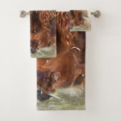 アイリッシュセッター狩りフェアシャンアート バスタオルセット (インサイチュ)