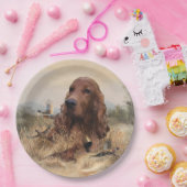 アイリッシュセッター狩りフェアシャンアート ペーパープレート (パーティー)