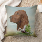 アイリッシュセッター狩り装飾用クッション クッション (ブランケット)