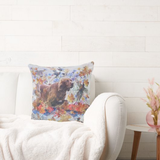 アイリッシュセッター狩り クッション (ソファ)