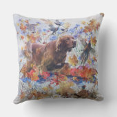 アイリッシュセッター狩り クッション (裏面)