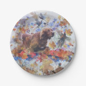 アイリッシュセッター狩り ペーパープレート (正面)