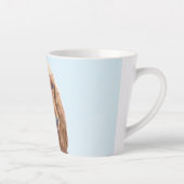 アイリッシュセッター絵画ズ – かわいいオリジナルドッグアート カフェラテマグ (右)