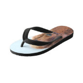 アイリッシュセッター絵画ズ – かわいいオリジナルドッグアート キッズビーチサンダル (アングル)