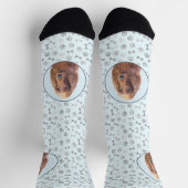 アイリッシュセッター絵画ズ – かわいいオリジナルドッグアート ソックス (上部)