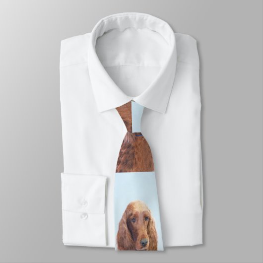 アイリッシュセッター絵画ズ – かわいいオリジナルドッグアート ネクタイ (タイ)