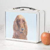 アイリッシュセッター絵画ズ – かわいいオリジナルドッグアート メタルランチボックス (インサイチュ)