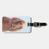 アイリッシュセッター絵画ズ – かわいいオリジナルドッグアート ラゲッジタグ (正面横)