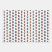 アイリッシュセッター絵画ズ – かわいいオリジナルドッグアート ラッピングペーパーシート (正面)