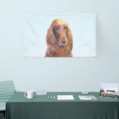 アイリッシュセッター絵画ズ – かわいいオリジナルドッグアート 横断幕 (トレードショー)