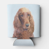 アイリッシュセッター絵画ズ – かわいいオリジナルドッグアート 缶クーラー (裏面)