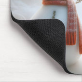 アイリッシュセッター雪だるま マウスパッド (コーナー)