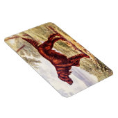 アイリッシュセッター1900犬のイラストレーションスポーツの マグネット (右側)