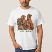 アイリッシュセッター ,アート Tシャツ (正面)