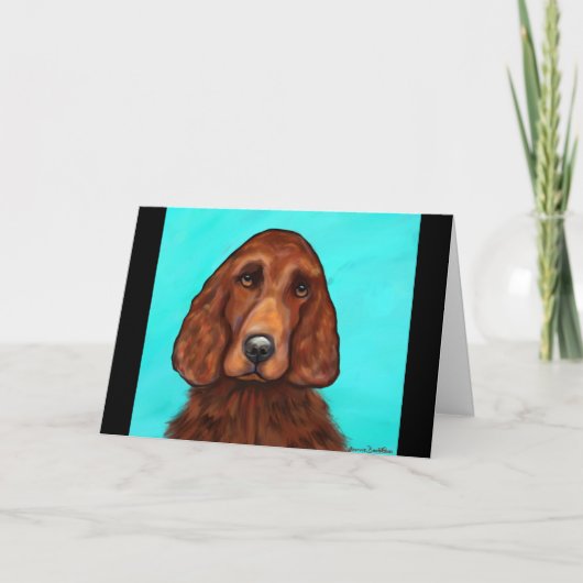 アイリッシュセッター カード (正面)