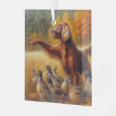 アイリッシュセッター ガラスオーナメント (正面左)