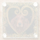 アイリッシュセッター ガラスコースター (裏面)