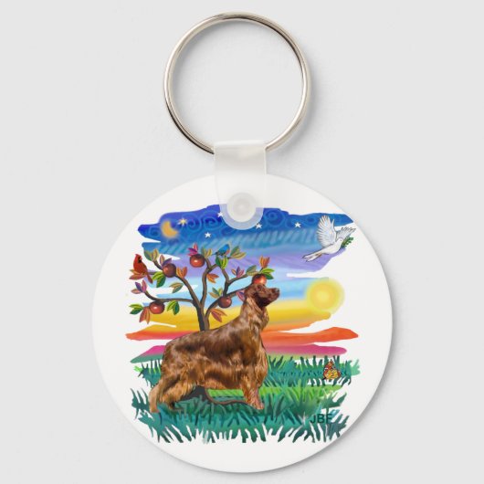 アイリッシュセッター キーホルダー (正面)