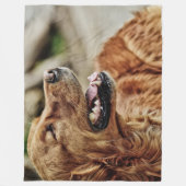 アイリッシュセッター フリースブランケット (正面)