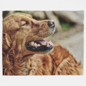 アイリッシュセッター フリースブランケット (正面(横))