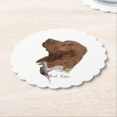 アイリッシュセッター ペーパーコースター (アングル)