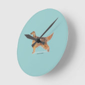 アイリッシュセッター ラウンド壁時計 (傾斜)