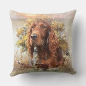 アイリッシュセッター – 究極の高地の鳥の犬 クッション (裏面)