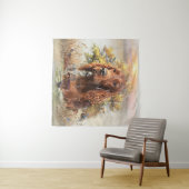 アイリッシュセッター – 究極の高地の鳥の犬 タペストリー (インサイチュ(横))