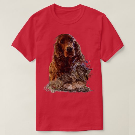 アイリッシュセッター Tシャツ (デザイン正面)