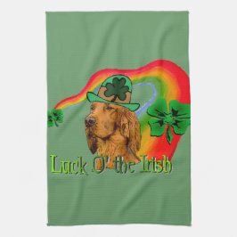 アイリッシュセッターSt patricks キッチンタオル
