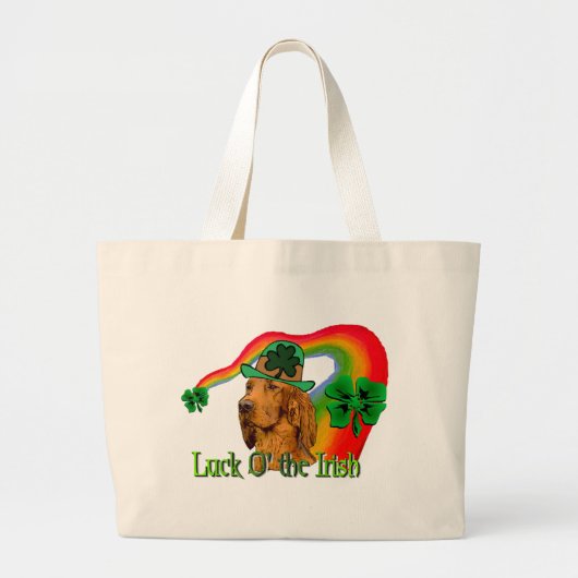 アイリッシュセッターSt patricks ラージトートバッグ (正面)