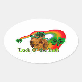 アイリッシュセッターSt patricks 楕円形シール