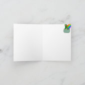 アイリッシュセントパトリックの日札の幸運 サンキューカード (内部)