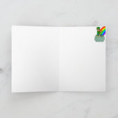 アイリッシュセントパトリックの日札の幸運 サンキューカード (内部)