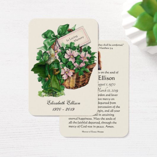 アイリッシュセントパトリック葬儀記念祈りの言葉 (デスク)