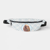 アイリッシュセ絵を描ッター赤かわいいオリジナルドッグアート ファニーパック (正面)