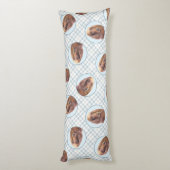 アイリッシュセ絵を描ッター赤かわいいオリジナルドッグアート ボディピロー (裏面 (縦))