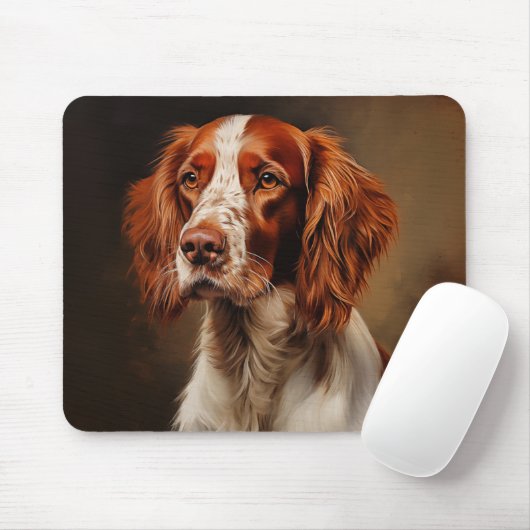 アイリッシュセ赤と白ッター マウスパッド (マウス)