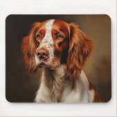 アイリッシュセ赤と白ッター マウスパッド (正面)