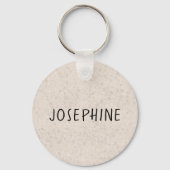 アイリッシュソフトコートされたテリアの漫画の犬の頭 キーホルダー (裏面)