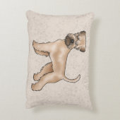 アイリッシュソフトコートウィートテリアキュートドッグベージュ アクセントクッション (裏面(縦))