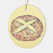 アイリッシュソーダブレッドローフサンパトリックの日ベーキング セラミックオーナメント (左)