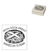 アイリッシュソーダブレッドローフ焼いたバイパーソナライズされたベーキング ラバースタンプ (押印)